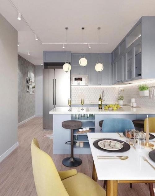 Светло-серые оттенки интерьера. 07