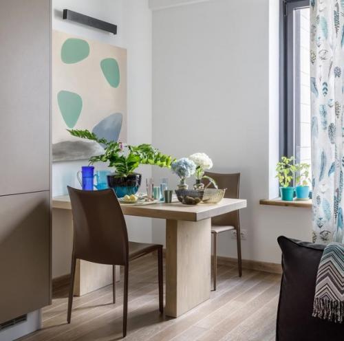 Стильная, интересная. И при этом сдержанная, не перегруженная деталями кухня. 01