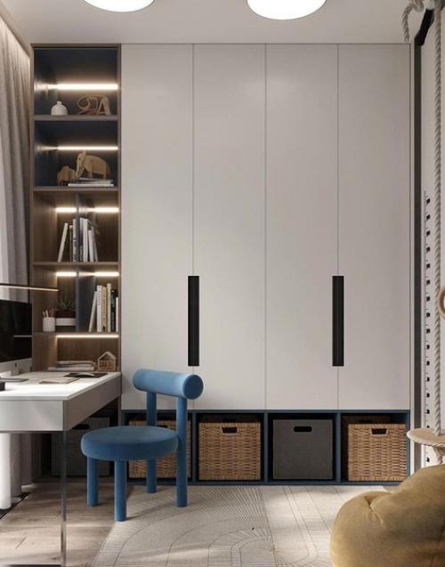 Комната продумана таким образом, чтоб отвечать запросам ребенка. 02