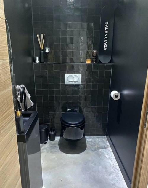 Черная керамика в санузлах. 01
