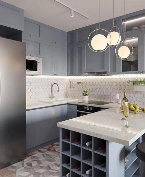 Светло-серые оттенки интерьера. 06