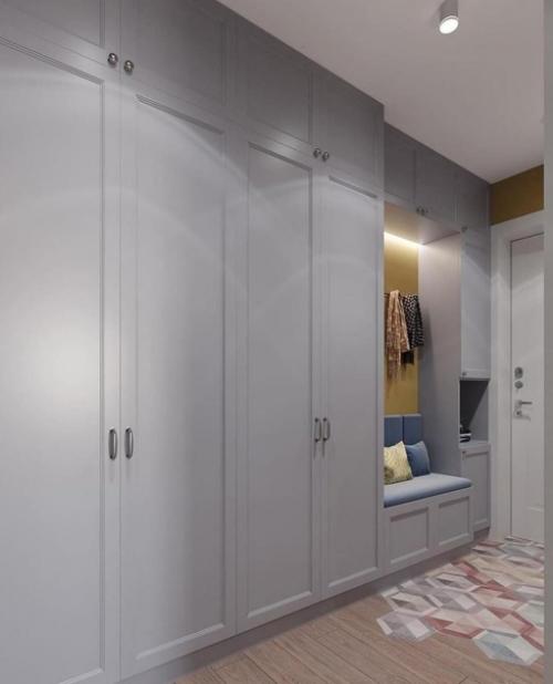 Светло-серые оттенки интерьера. 01