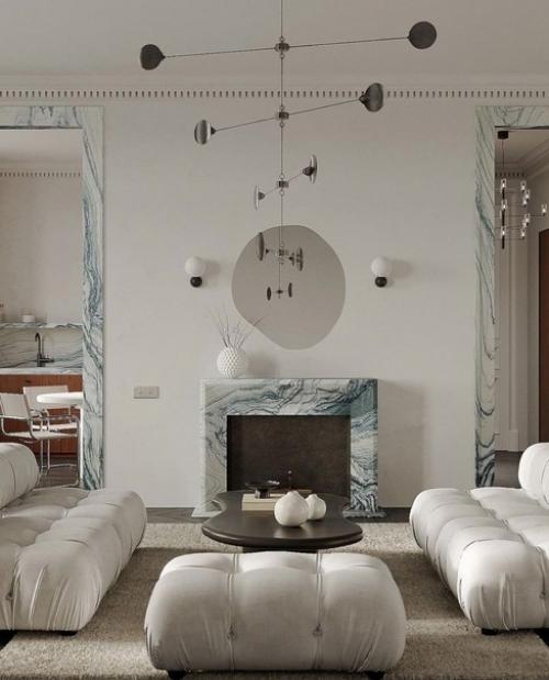 Кухня объединенная с гостиной. 04