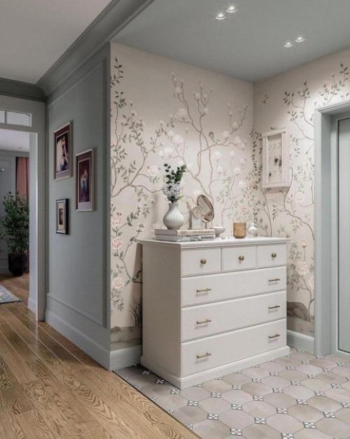 Чудесная прихожая.  Светлая и такая нежная. 02