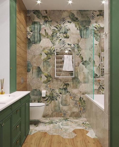 Фасады зеленого цвета. 01