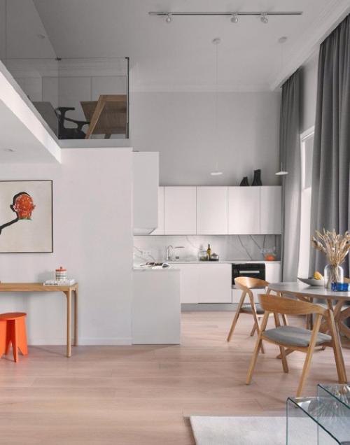 Светлый интерьер. Но при этом он выглядит. 02