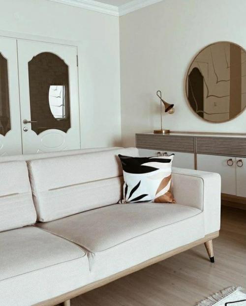 Теплые оттенки в гостиной. 05