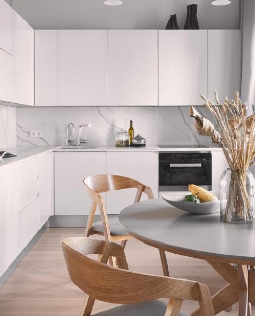 Светлый интерьер. Но при этом он выглядит.