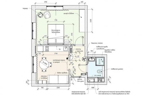 Идеальная однушка площадью 43 м 2. 09