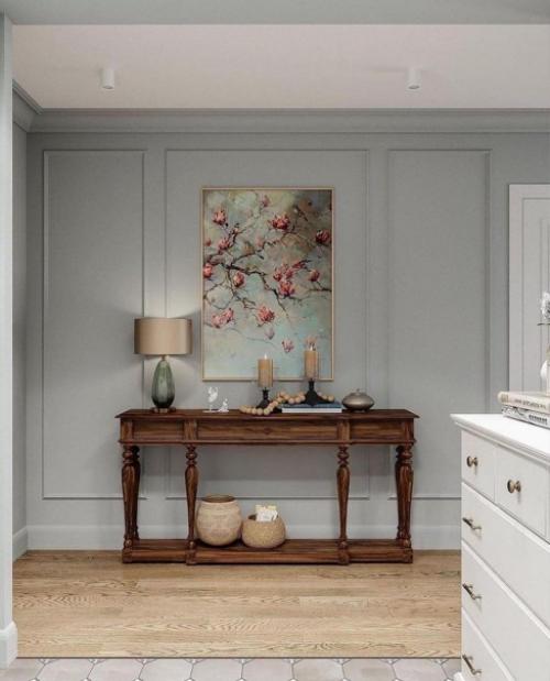 Чудесная прихожая.  Светлая и такая нежная. 03