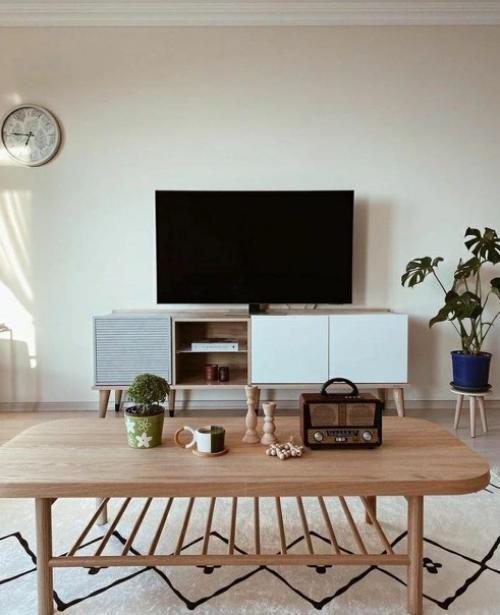 Теплые оттенки в гостиной. 04