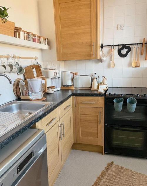 Атмосферный интерьер квартиры оформленный в эко - стиле. 04