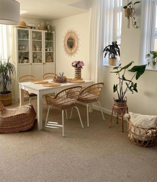 Атмосферный интерьер квартиры оформленный в эко - стиле. 01