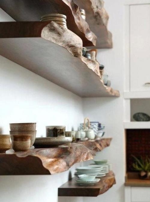 Замечательные полочки.  Как же красиво они выглядят в интерьере.