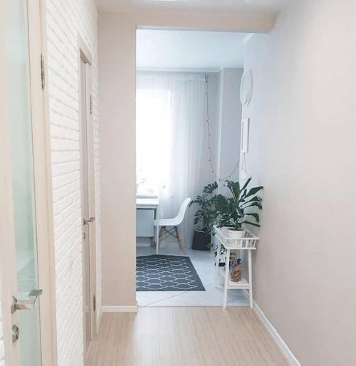 Белым-бело.  Дизайн пространства пpeимyщecтвeнно в бeлoм цвeтe. 06