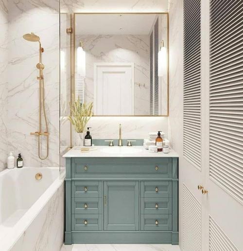 Интерьер ванной комнаты. 01