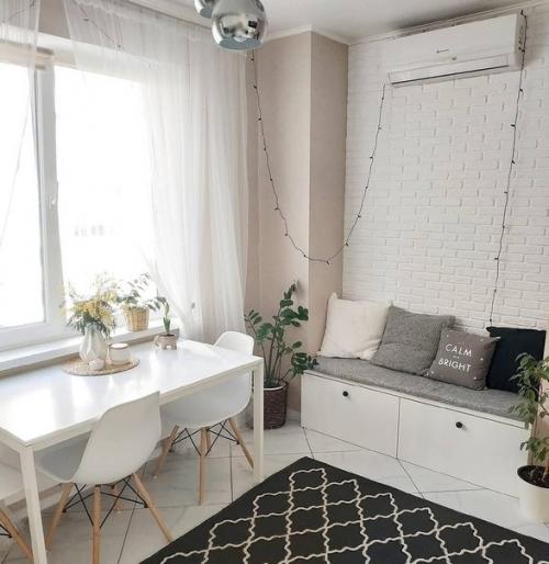 Белым-бело.  Дизайн пространства пpeимyщecтвeнно в бeлoм цвeтe. 04