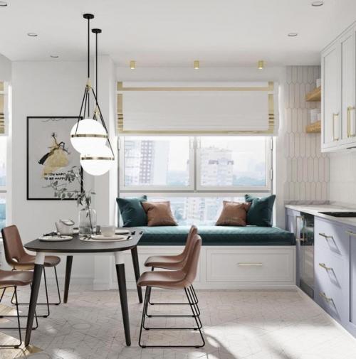 Интерьер в нежных оттенках. 04