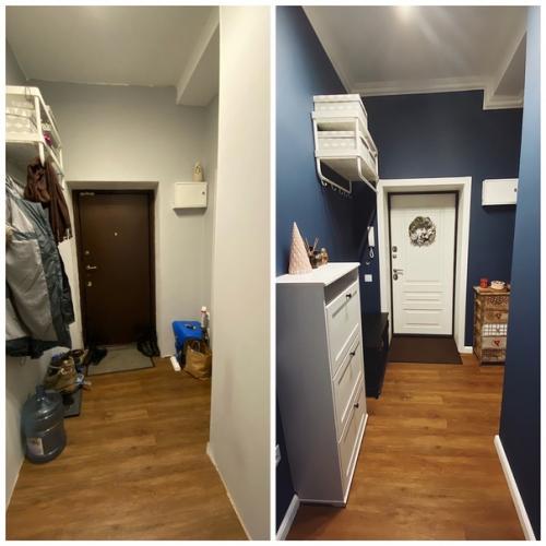 Измeнили цвeт стeн в прихожeй!