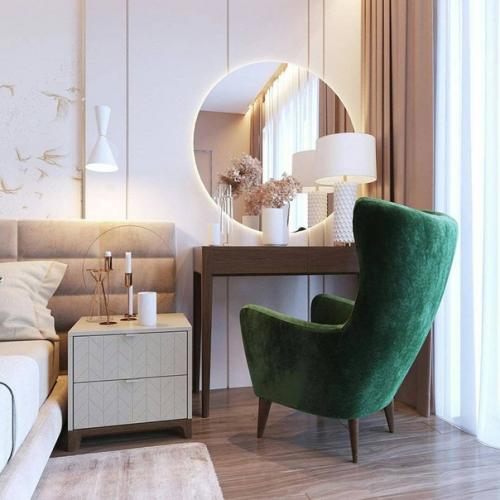 Какое цветовое решение для этой спальни вам ближе? 04