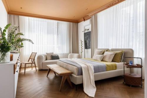 Потолки в цвете - смелое решение. 04