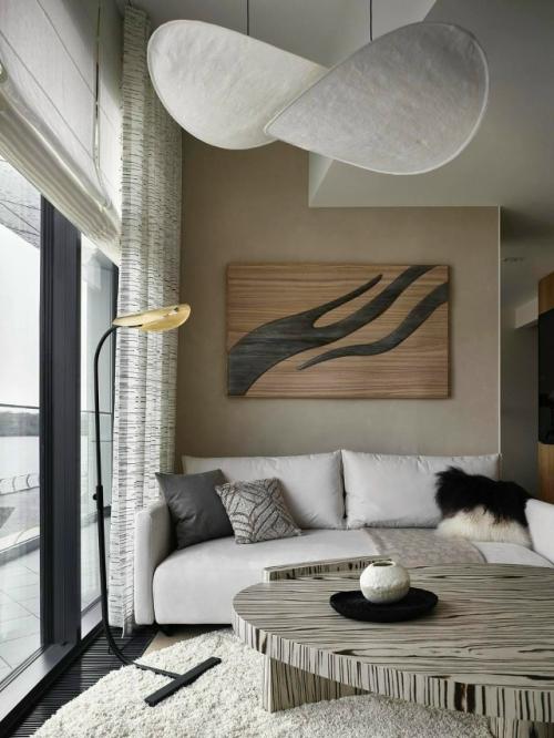 Водная гладь, березы и кот Марсель: квартира с террасой в Москве. 03