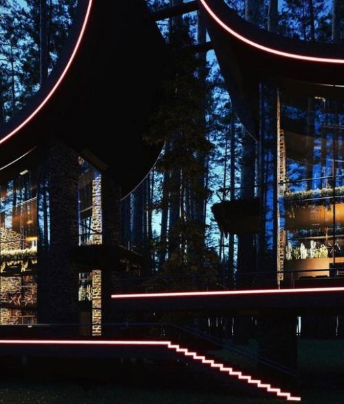 Дом посреди леса, который может удивить. 02