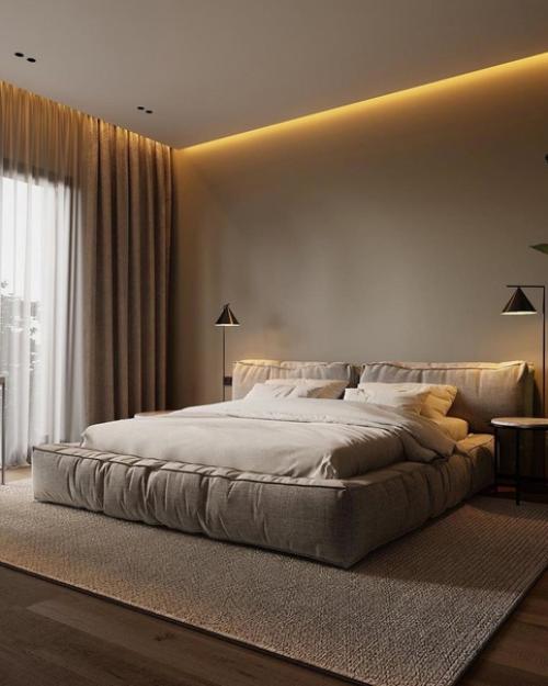 Просторная спальня площадью 17 м 2. 02