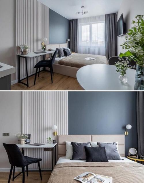 Эффектный интерьер без использования ярких цветов. 05