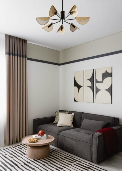 Современная квартира с характером: спокойствие, ритм и акценты. 02