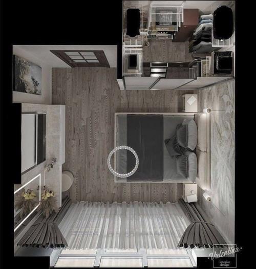 Спaльня моей мечты тут тебе и гaрдеробная, и окнa в пол. 06