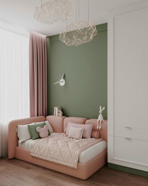 Цвет против серости: квартира для семьи с двумя дочерьми. 05