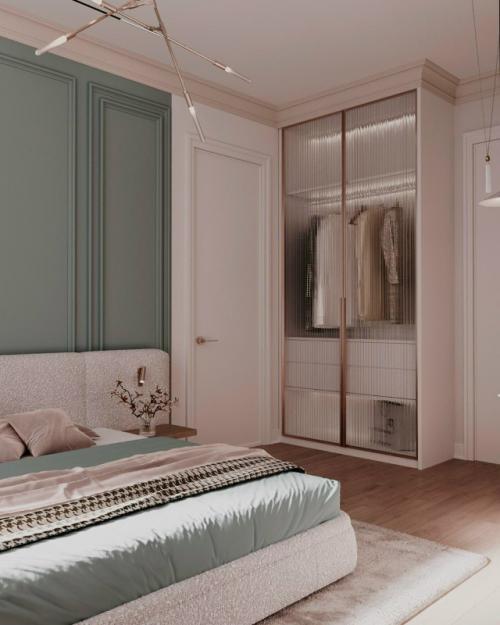 Цвет против серости: квартира для семьи с двумя дочерьми. 09