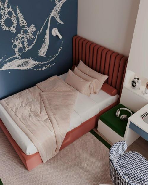 Цвет против серости: квартира для семьи с двумя дочерьми. 07