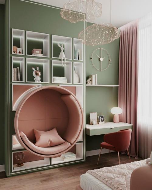 Цвет против серости: квартира для семьи с двумя дочерьми. 04