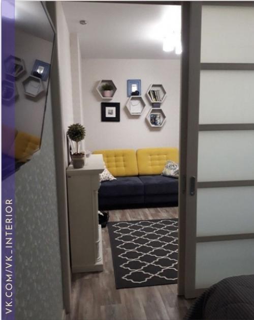 Да супер!  Когда была Однушка, ломала голову как удачно сделать зонирование. 04