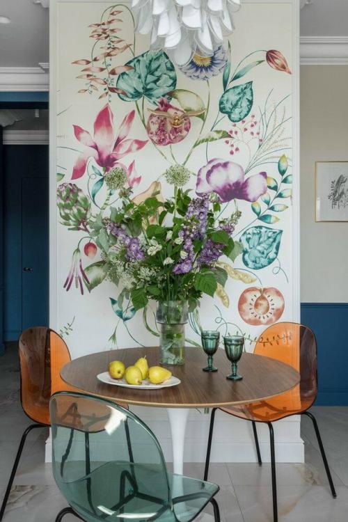 Трёхкомнатная квартира с акцентными панно и характером. 03