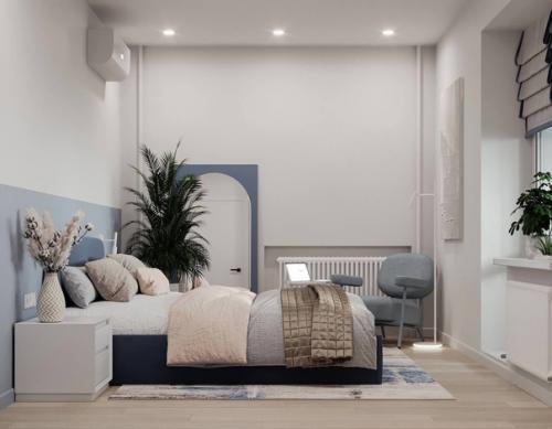 Стильная двушка в спокойных пастельных оттенках. 03