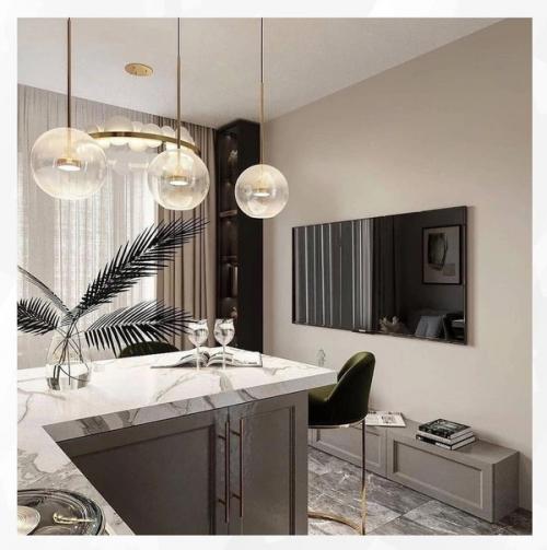 Интересный проект. Для оформления кухни - гостиной.