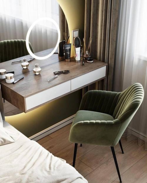 Замечательное оформление спальной комнаты. 06