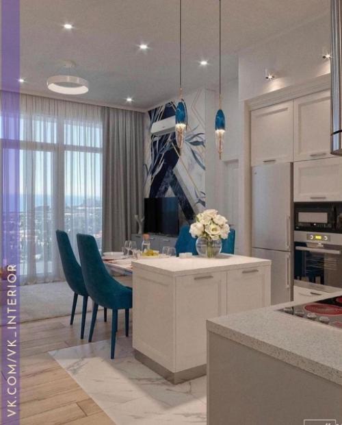 Добавление морских тонов в качестве акцента. 01