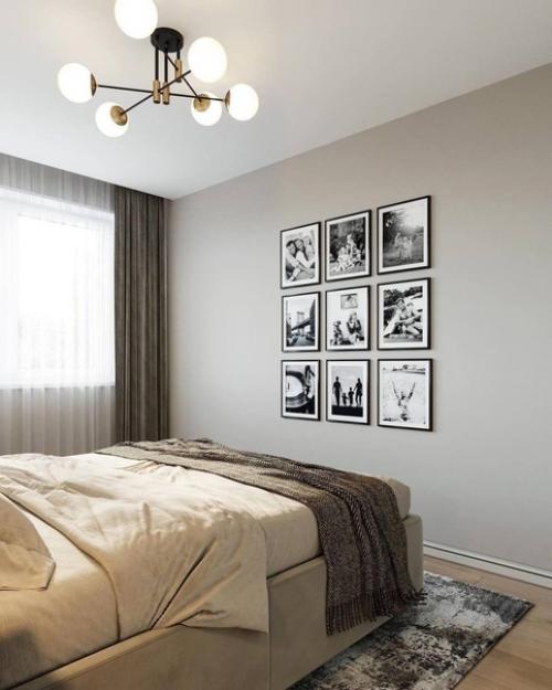 Замечательное оформление спальной комнаты. 02