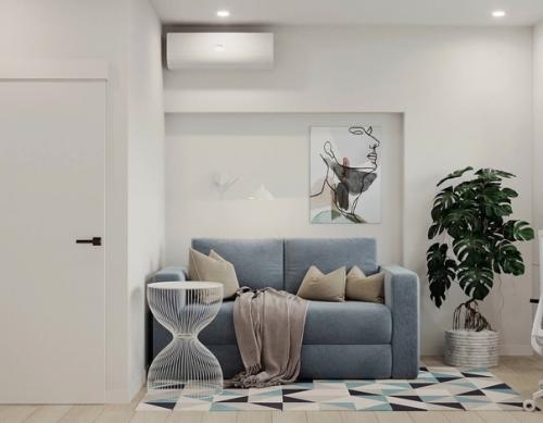 Стильная двушка в спокойных пастельных оттенках. 05