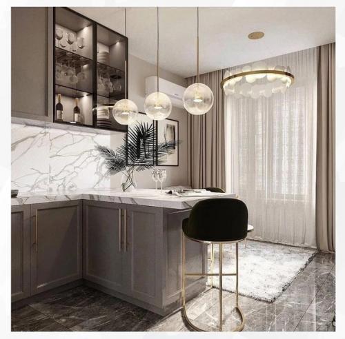 Интересный проект. Для оформления кухни - гостиной. 04