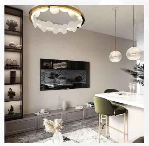 Интересный проект. Для оформления кухни - гостиной. 01