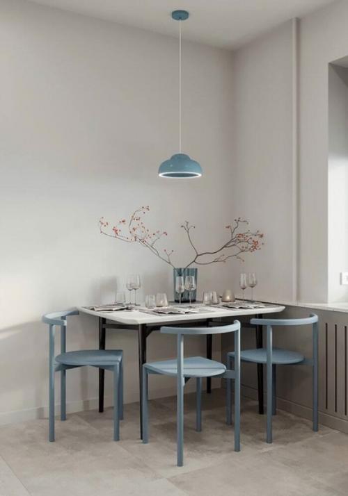 Стильная двушка в спокойных пастельных оттенках. 02