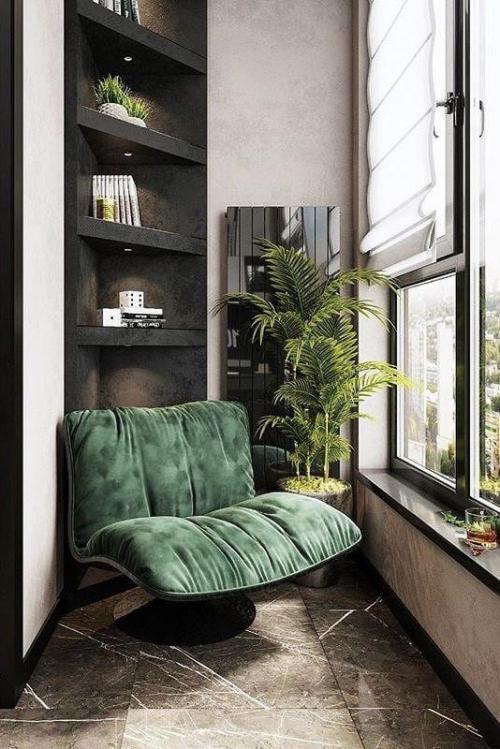 Лоджия мечты.  Два совершенно разных подхода к оформлению, и каждый - по-своему функциональный и стильный. 02