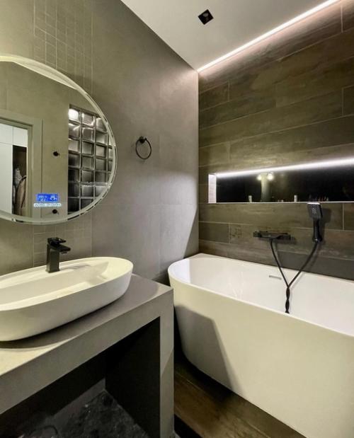 Оригинальный дизайн ванной комнаты. 03