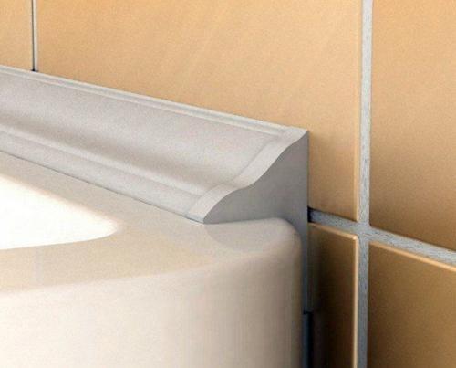 Все варианты заделки швов между плиткой и ванной. 04