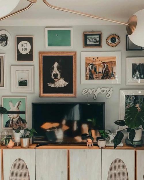 Кухня в темно-зеленом цвете. 02